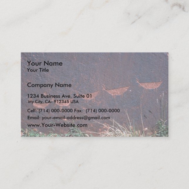 Petroglyphs Business Card (Front)