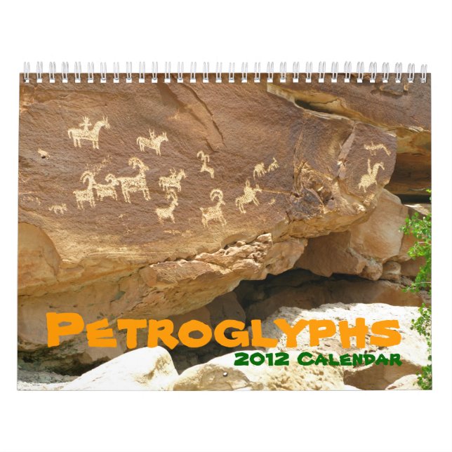 Petroglyphs Calendar Gift Archaeology Indians (Cover)