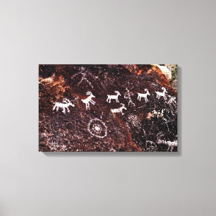 PETROGLYPHS NEVADA DESERT AMERICAN SOUTHWEST CANVAS PRINT