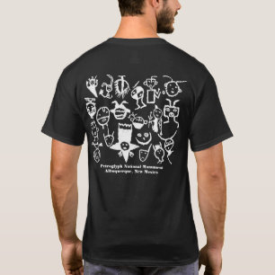 Petroglyphs of heads, faces and masks T-Shirt