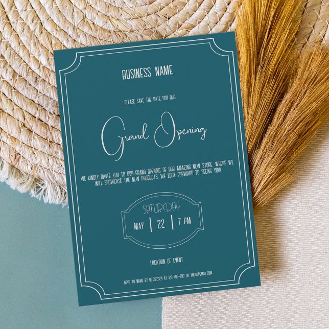 Petrol blue versatile boutique event invitation (Creator Uploaded)