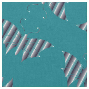 petrol butterfly Fabric, colourful house textile Fabric