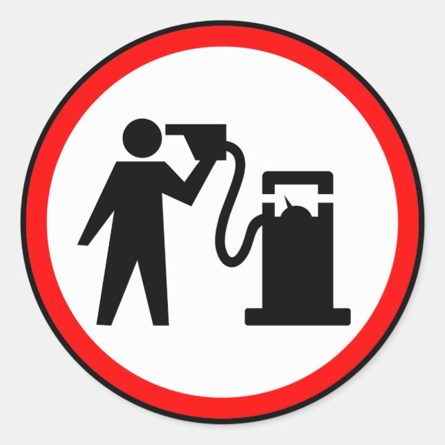 Petrol Suicide Classic Round Sticker (Front)