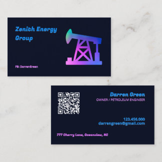 Petroleum Engineer QR Business Card
