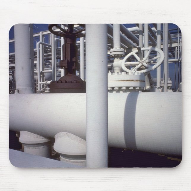 Petroleum refinery pipeline mouse mat (Front)