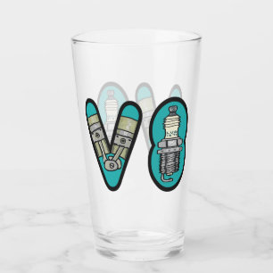 Petrolhead V8 Car Enthusiast Glass