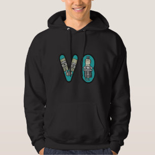 Petrolhead V8 Car Enthusiast Hoodie