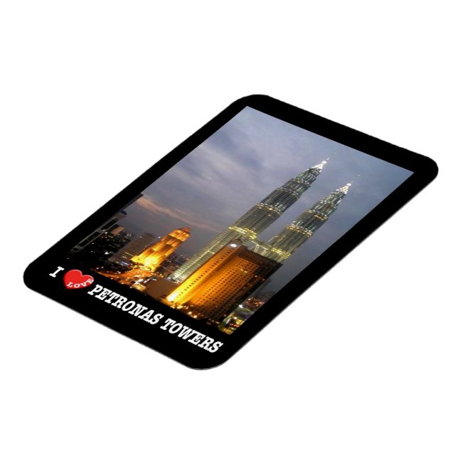 Petronas Tower - Kuala Lumpur - Malaysia - I Love  Magnet (Left Side)