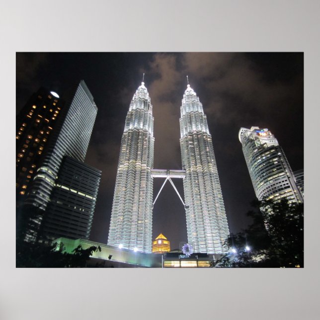 Petronas Towers at Night Print (Front)