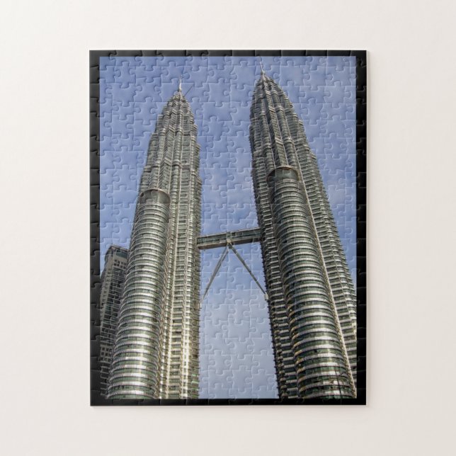 petronas towers border jigsaw puzzle (Vertical)