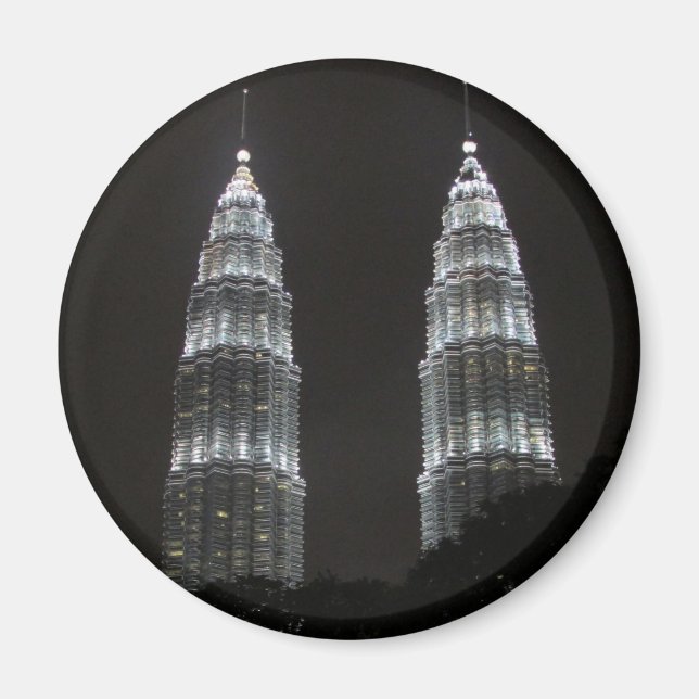 petronas towers nights magnet (Front)