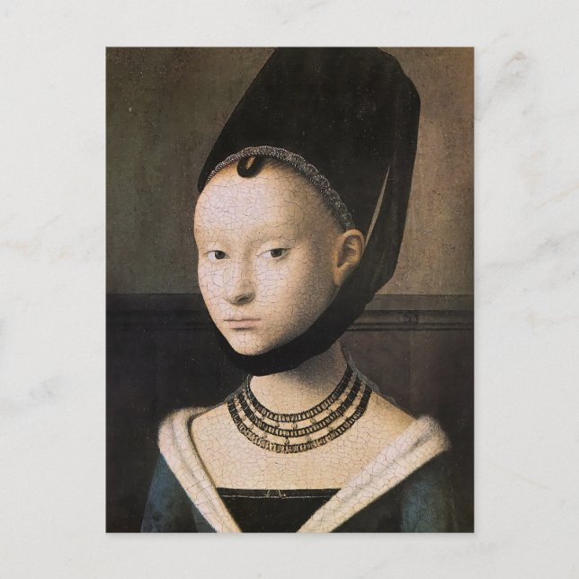 Petrus Christus portrait of a young woman Postcard (Front)