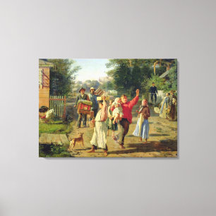 Petrushka is coming, 1888 canvas print