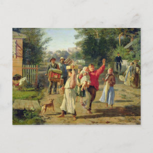 Petrushka is coming, 1888 postcard