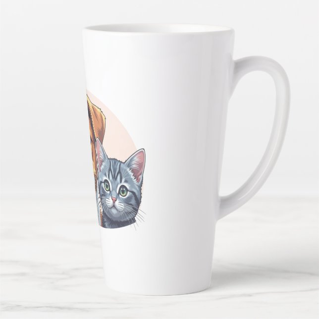 pets and dog latte mug (Right)
