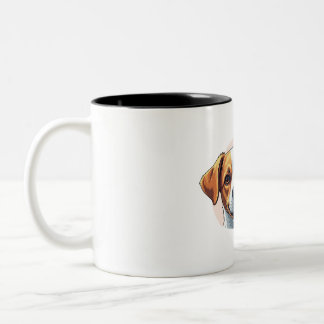 pets and dog Two-Tone coffee mug