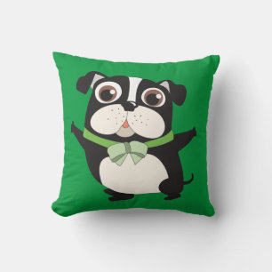 Pets Animals Boston Terrier Throw Pillow
