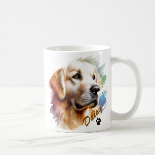 Pet's Brush Modern Cool Typography Name Coffee Mug