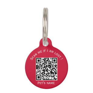 Pets code qr animal lost pet ID tag
