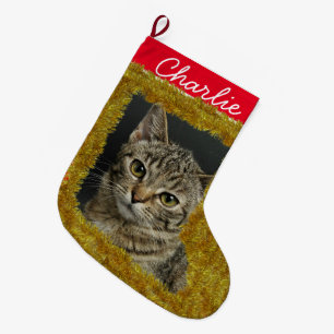 Pet's Custom Photo/ Name Small Christmas Stocking