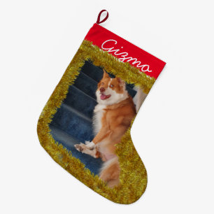 Pet's Custom Photo/ Name Small Christmas Stocking