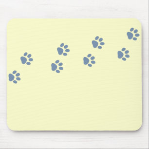 pets dog cat pawprints mouse mat