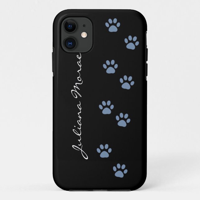 pets dog cat pawprints personalised Case-Mate iPhone case (Back)