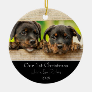 Pets First Christmas Ceramic Tree Decoration