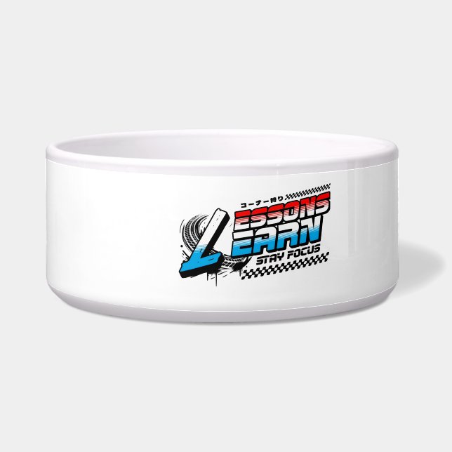 PETS FOCUS LESSONS LEARN CERAMIC PET BOWL  (Front)