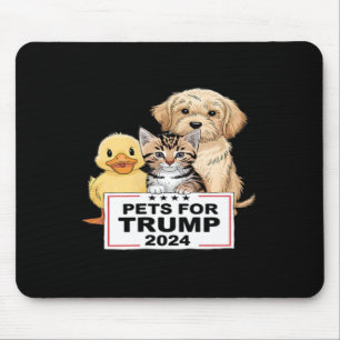 Pets For Trump Funny Vote President 2024 Mouse Mat