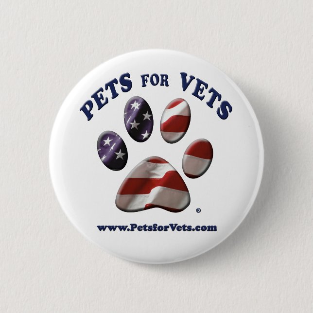 Pets for Vets Button (Front)