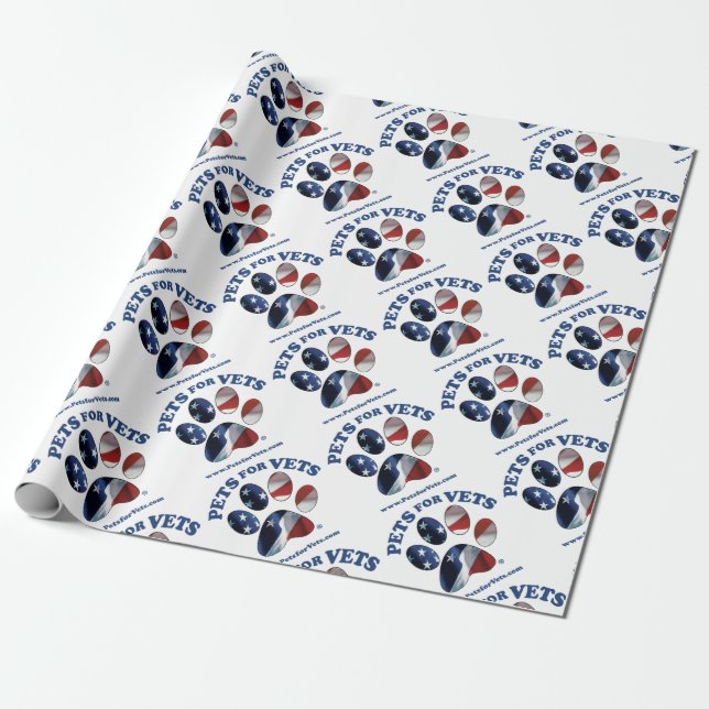 Pets for Vets Wrapping Paper (Unrolled)