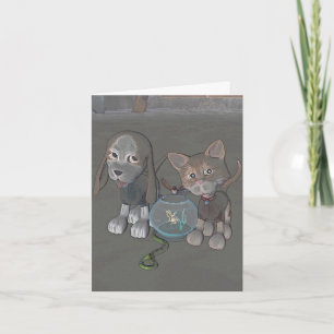 Pets Illustration Notecard