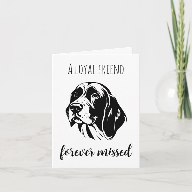 pets loss of dog sympathy cards (Front)