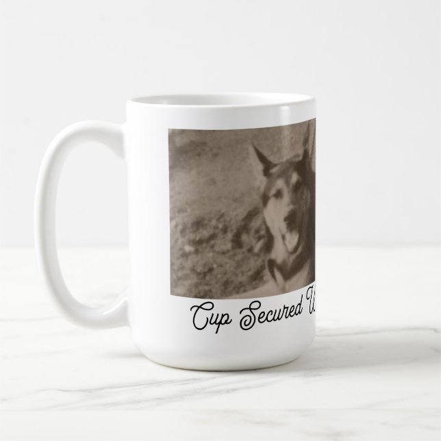 Pets Lovers, Photo Replaceable, Funny Text Coffee Mug (Left)