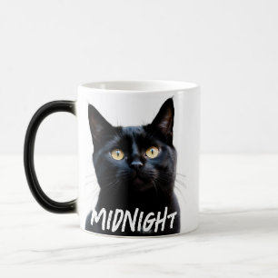 Pet's Modern Cool Typography Name and Photo Magic Mug