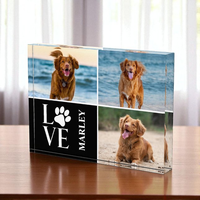 Pets Modern Dog Lover Photo Collage Photo Block (Creator Uploaded)