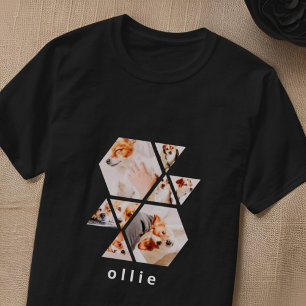 Pets Modern Shapes Geometric 8 Collage Photo T-Shirt