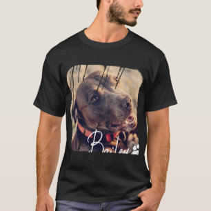 Pets Modern Simple Cool Nge Name And Photo T-Shirt