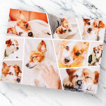 Pets Modern Simple Custom 9 Images Collage Photo Announcement Postcard<br><div class="desc">Add nine (9) custom photos of your pet and pet's name. Add your photos and if needed,  unmask the group of photo and frame,  adjust the image against the frame,  then click mask.</div>