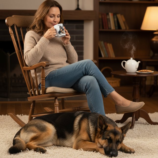  Pets 'My Shepherd' Brown Black Coffee Mug (Creator Uploaded)