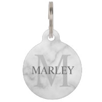 Pet's Name and Monogram with Owner's Contact Info