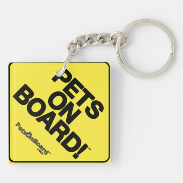 Pets On Board™ Key Chain (Back)
