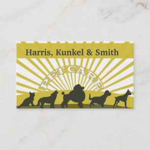 Pets Parade Cats Dogs Sunshine Party - Pet Care Business Card