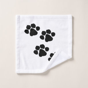 Pets Paw Prints Wash Cloth