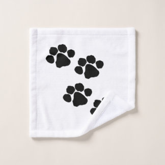 Pets Paw Prints Wash Cloth