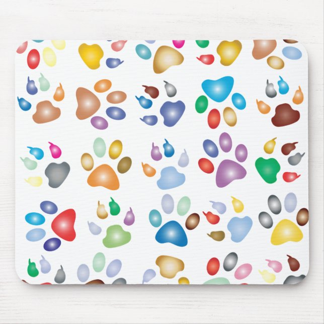 Pets Paws Mouse Mat (Front)