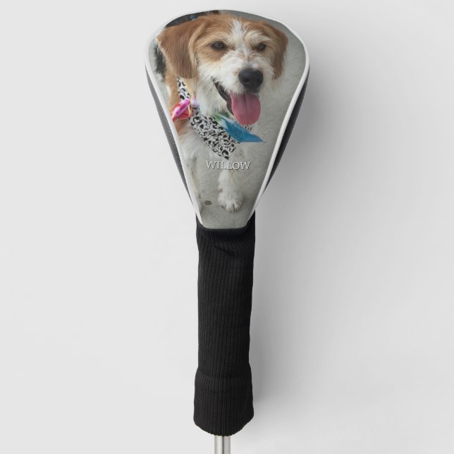 Pet's Photo & Name Golf Head Cover (Front)