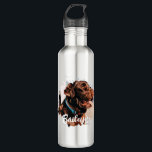 Pet's Simple Modern Cool Typography Name and Photo 710 Ml Water Bottle<br><div class="desc">This simple and modern design is composed of modern simple playful script typography. Add custom pet photo.</div>