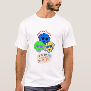 Pet's Simple Modern Cool Typography Name and Photo T-Shirt